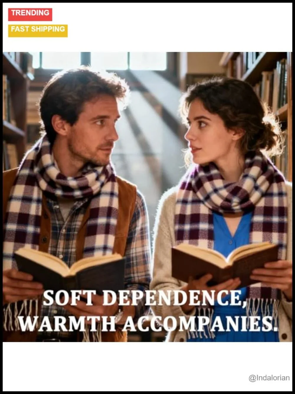 Wool Tartan Winter Scarf Classic Plaid Striped Unisex Warm Shawl